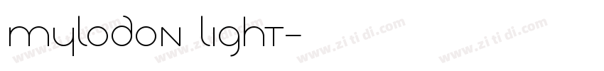 Mylodon Light字体转换